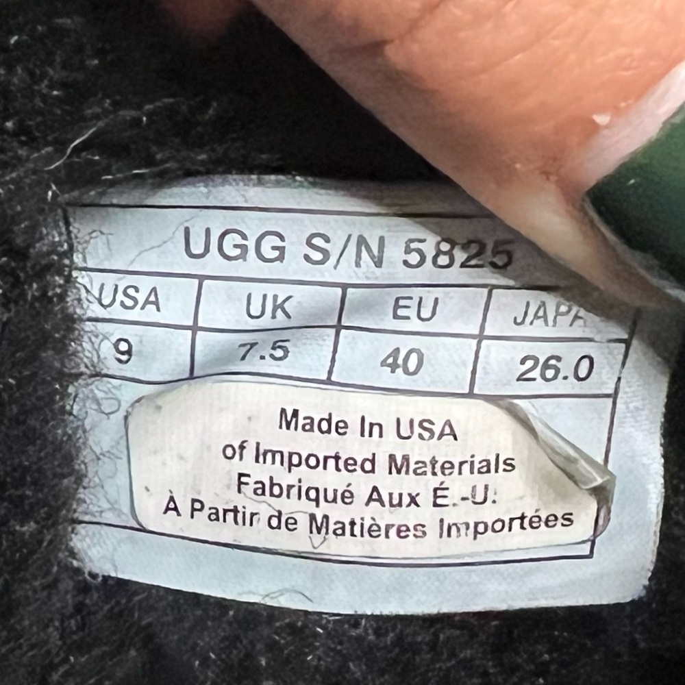 Ugg Australia classic boot black size US 9 - Picture 5 of 6